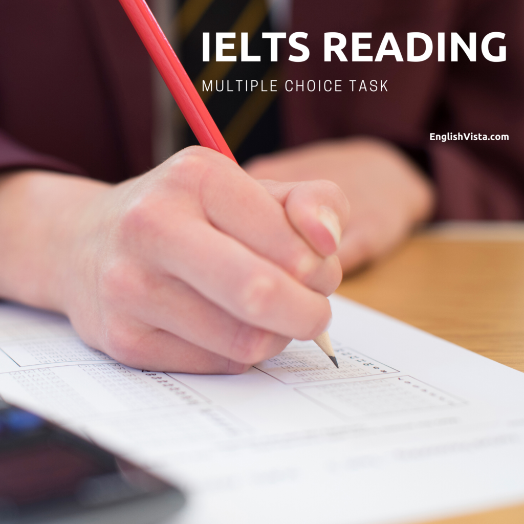 Task Multiple Choice Example Multiple Choice Task: Practice 1 - EnglishVista | Free IELTS Test Prep ...